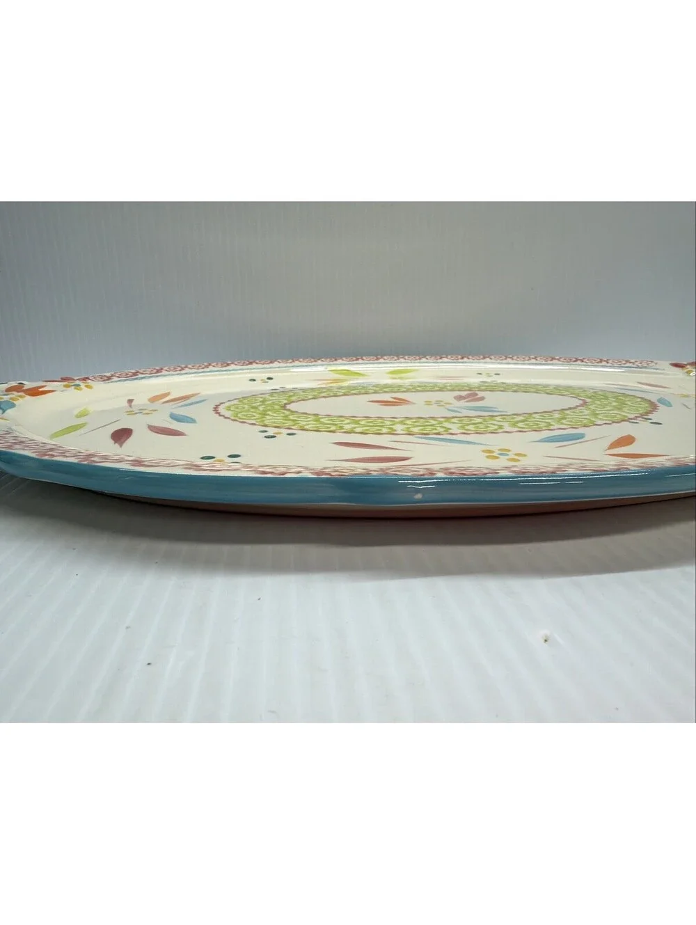 Temptations Tara Old World Springfetti Oval Serving Platter 18
